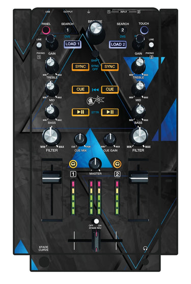 Akai Pro AMX Skin Metallic Bermuda Blue